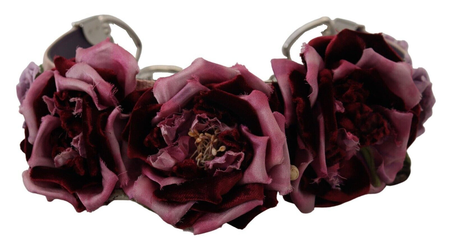 Dolce &amp; Gabbana Multicolor Floral Appliques Metal Shoulder Strap