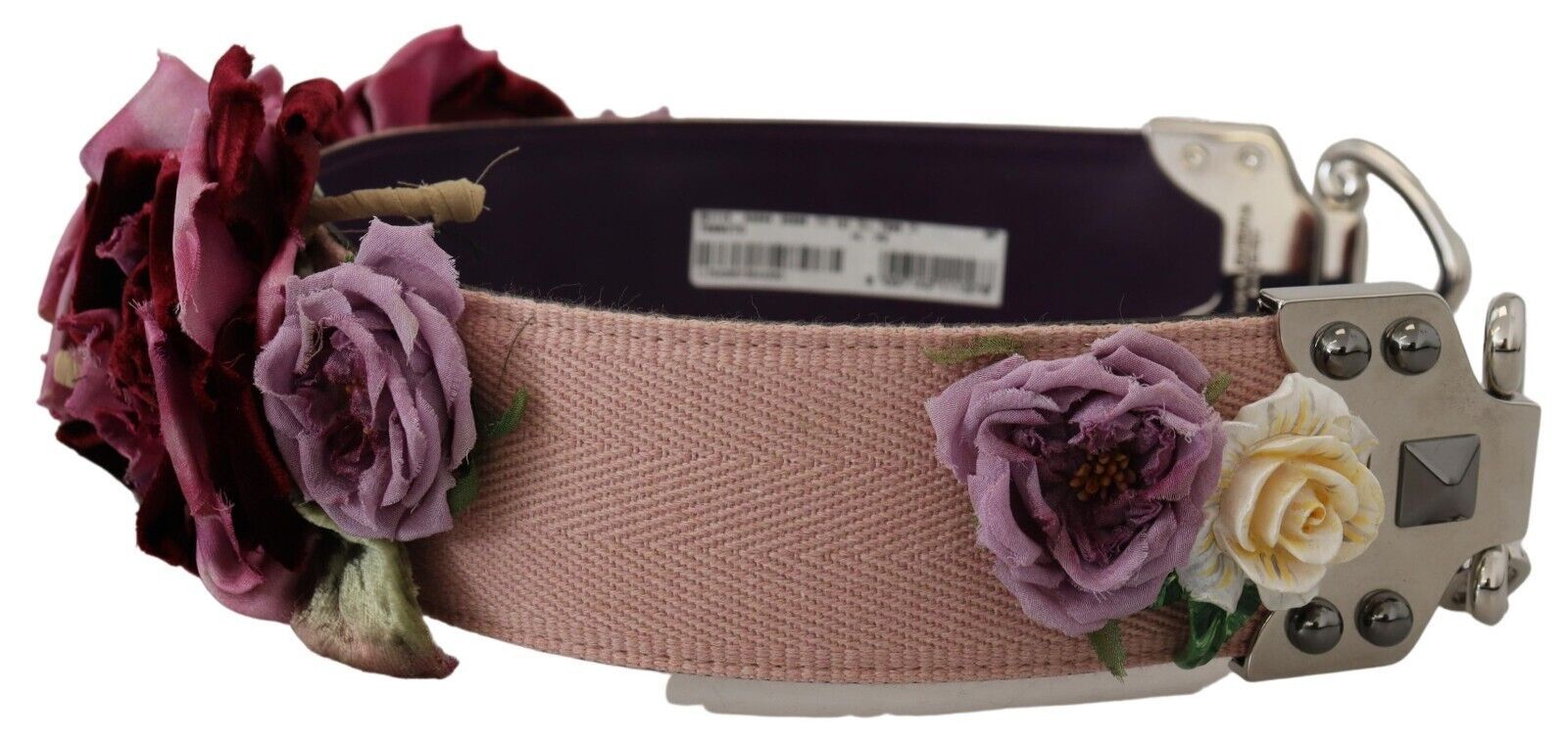 Dolce &amp; Gabbana Multicolor Floral Appliques Metal Shoulder Strap