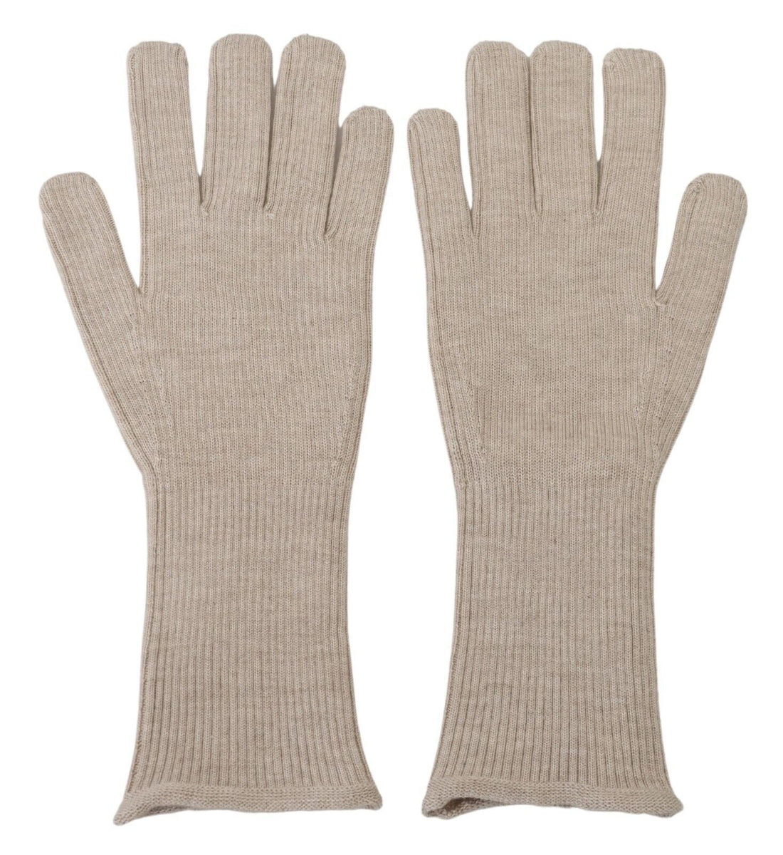 Dolce &amp; Gabbana Ivory Cashmere Silk Hands Mitten Mens Gloves
