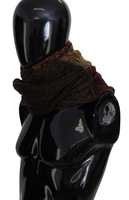 Dolce &amp; Gabbana Multicolor Knitted Men Neck Wrap Shawl Scarf