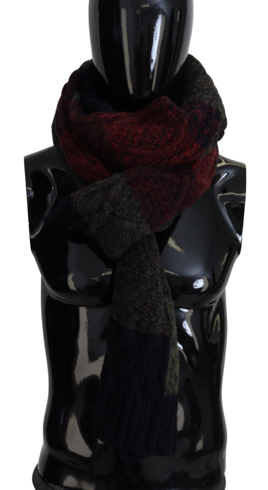 Dolce &amp; Gabbana Multicolor Knitted Men Neck Wrap Shawl Scarf
