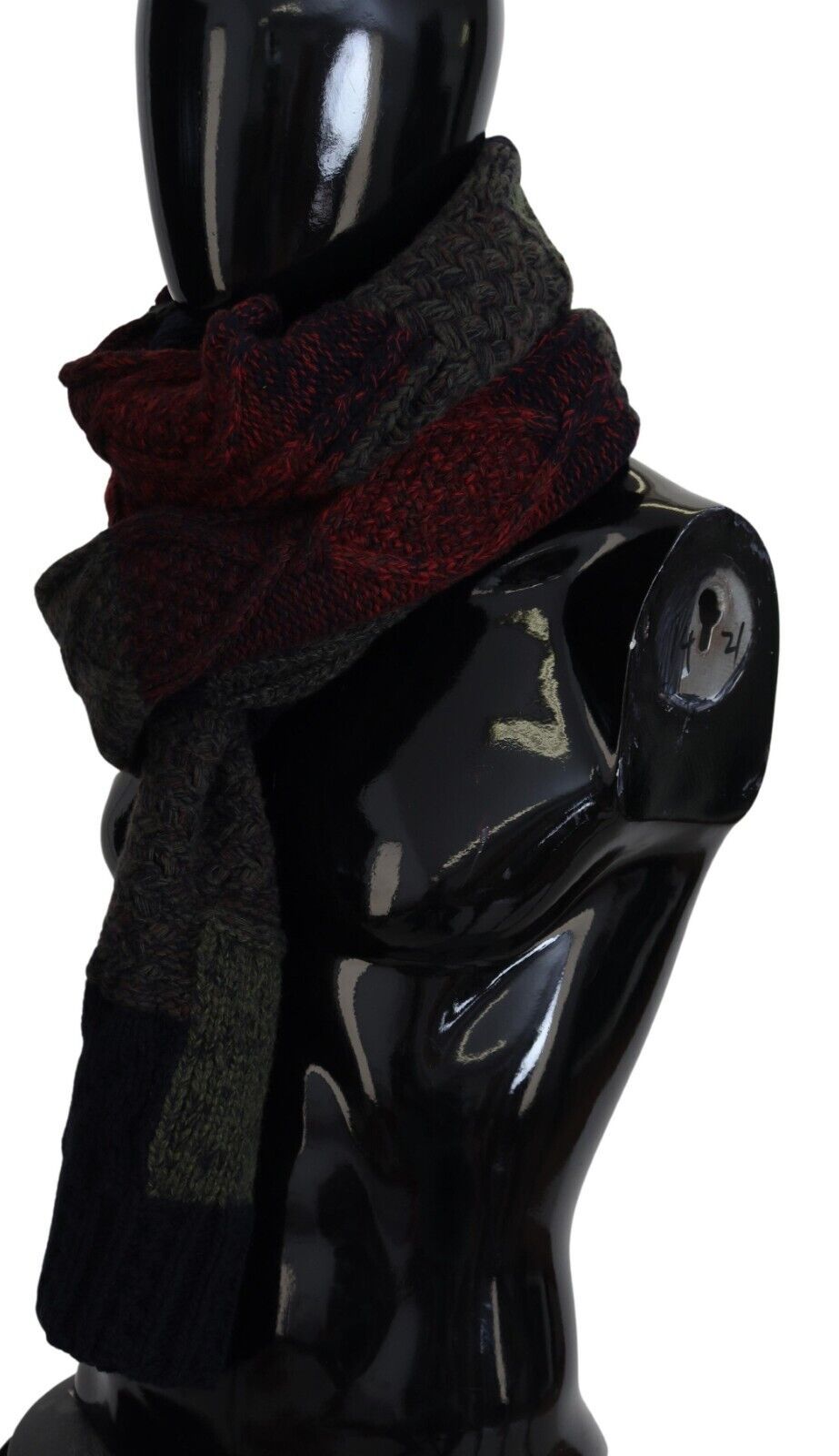 Dolce &amp; Gabbana Multicolor Knitted Men Neck Wrap Shawl Scarf