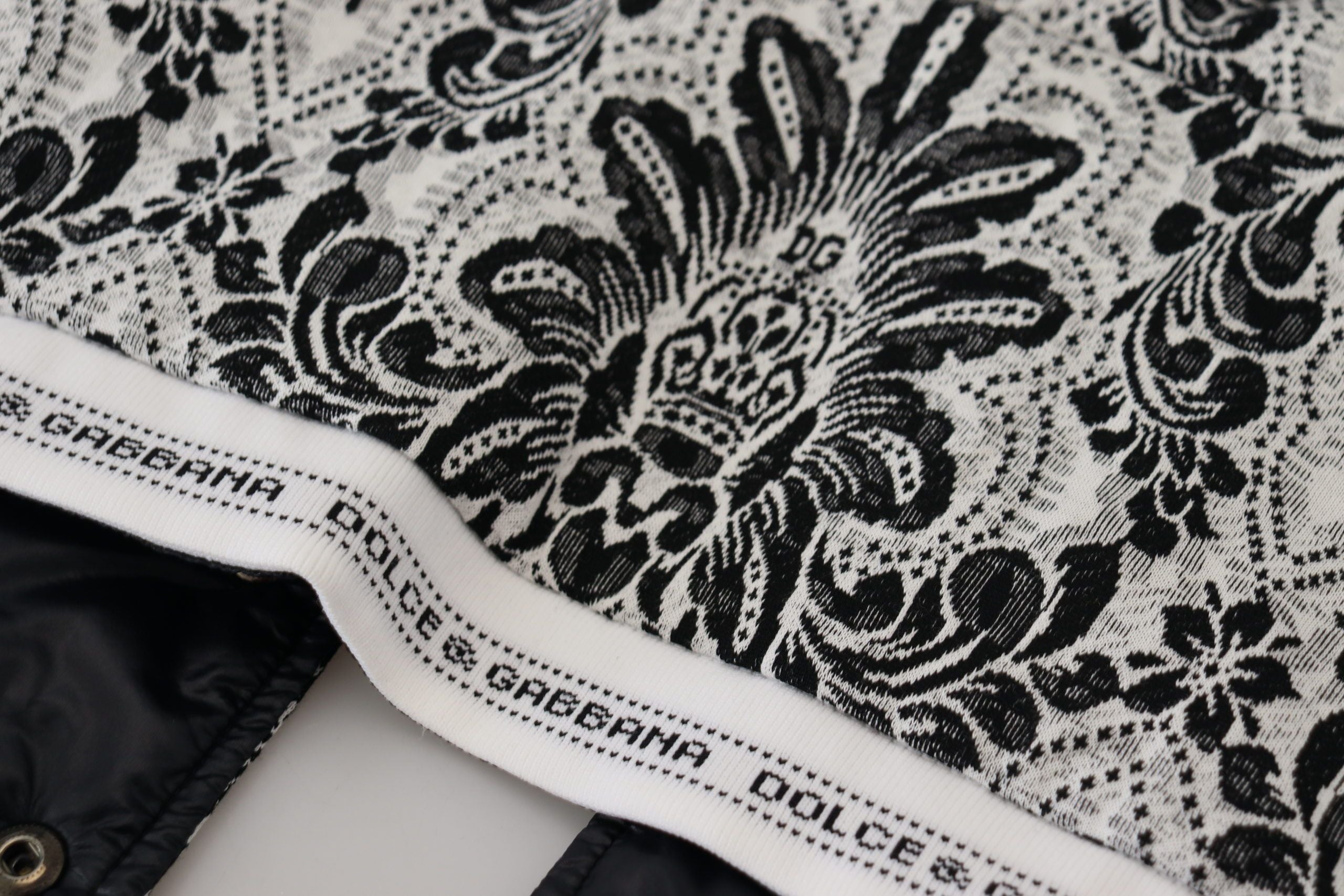 Dolce &amp; Gabbana White Floral Whole Head Wrap One Size Cotton Hat