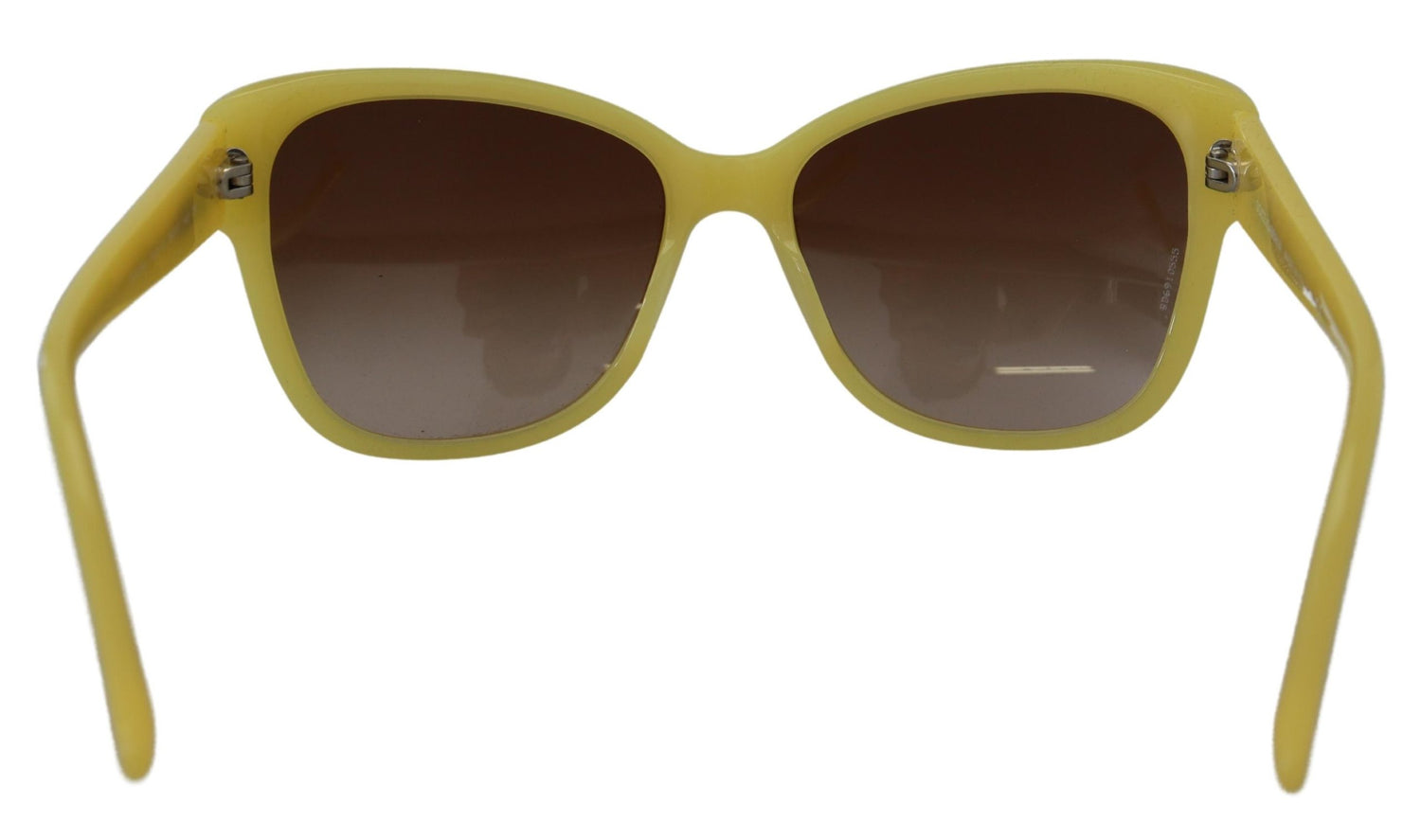 Dolce &amp; Gabbana Yellow Acetate Frame Stars Embellishment DG4124 Sunglasses