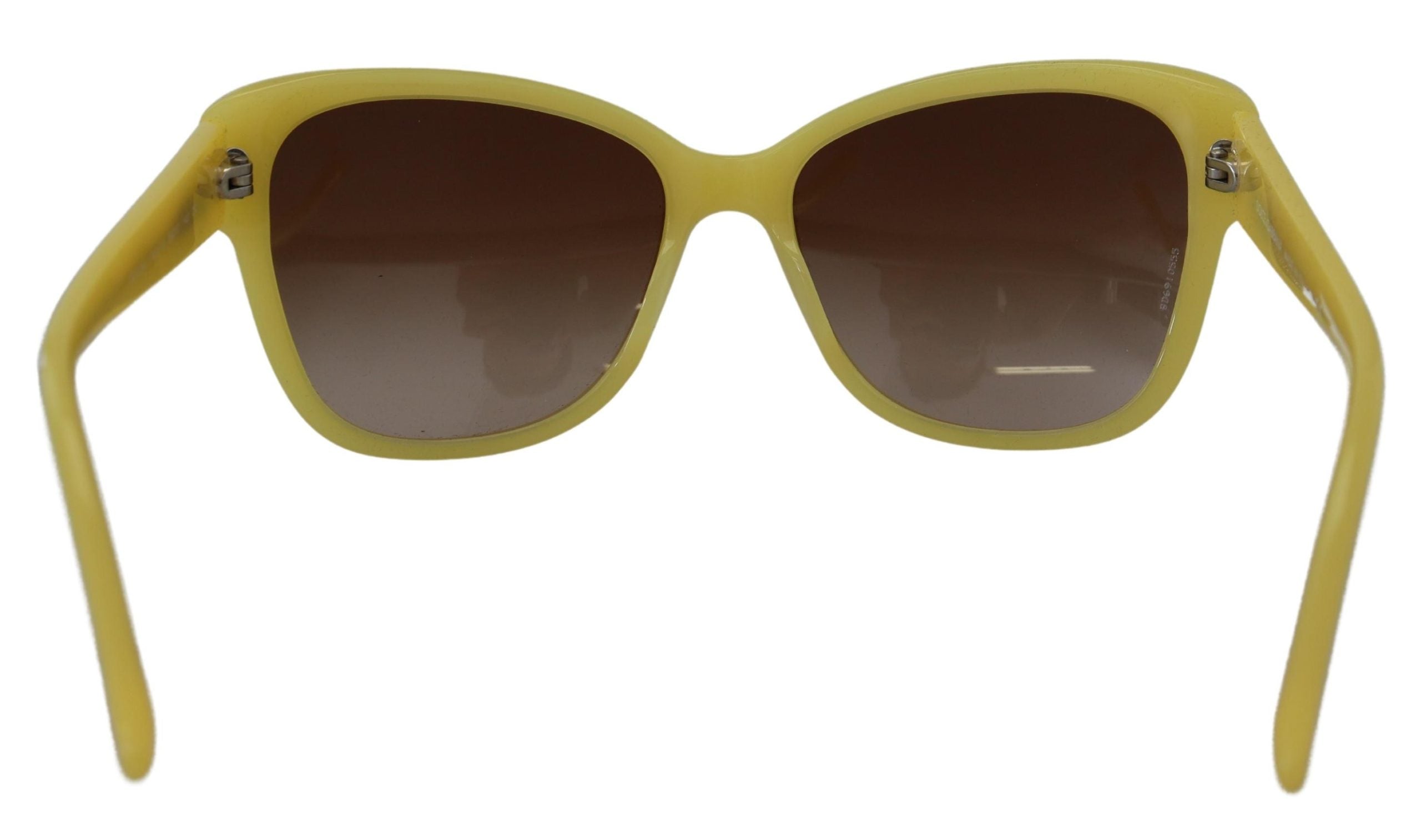 Dolce &amp; Gabbana Yellow Acetate Frame Stars Embellishment DG4124 Sunglasses