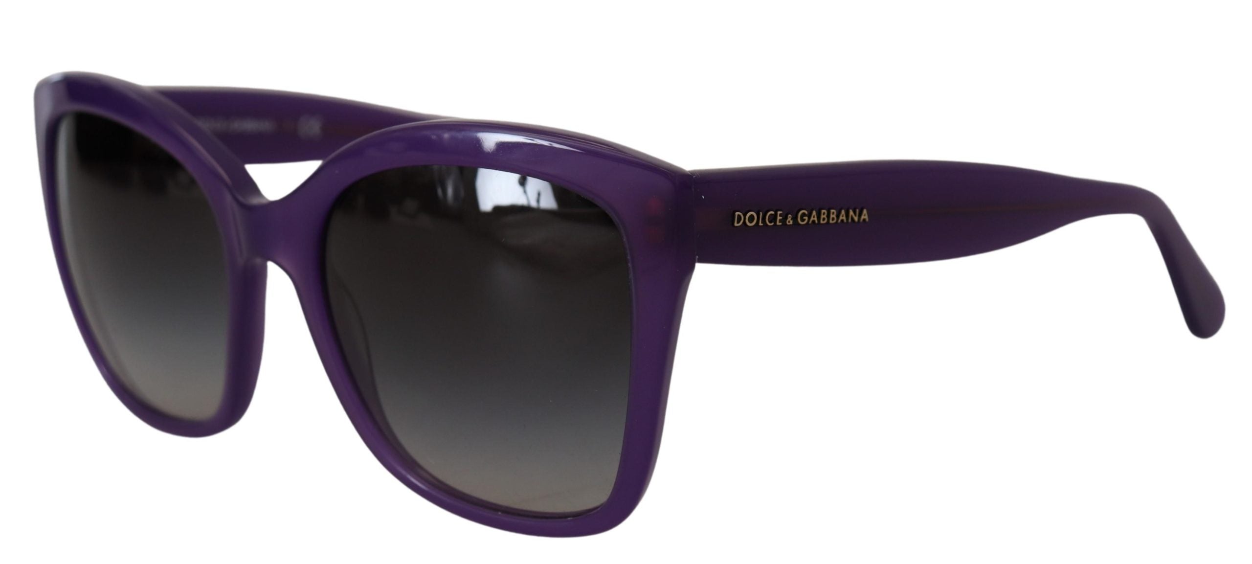 Dolce &amp;amp; Gabbana Lila Acetat Fyrkantiga Helbågade DG4240 Solglasögon