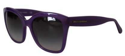 Dolce &amp;amp; Gabbana Lila Acetat Fyrkantiga Helbågade DG4240 Solglasögon