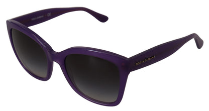 Dolce &amp;amp; Gabbana Lila Acetat Fyrkantiga Helbågade DG4240 Solglasögon