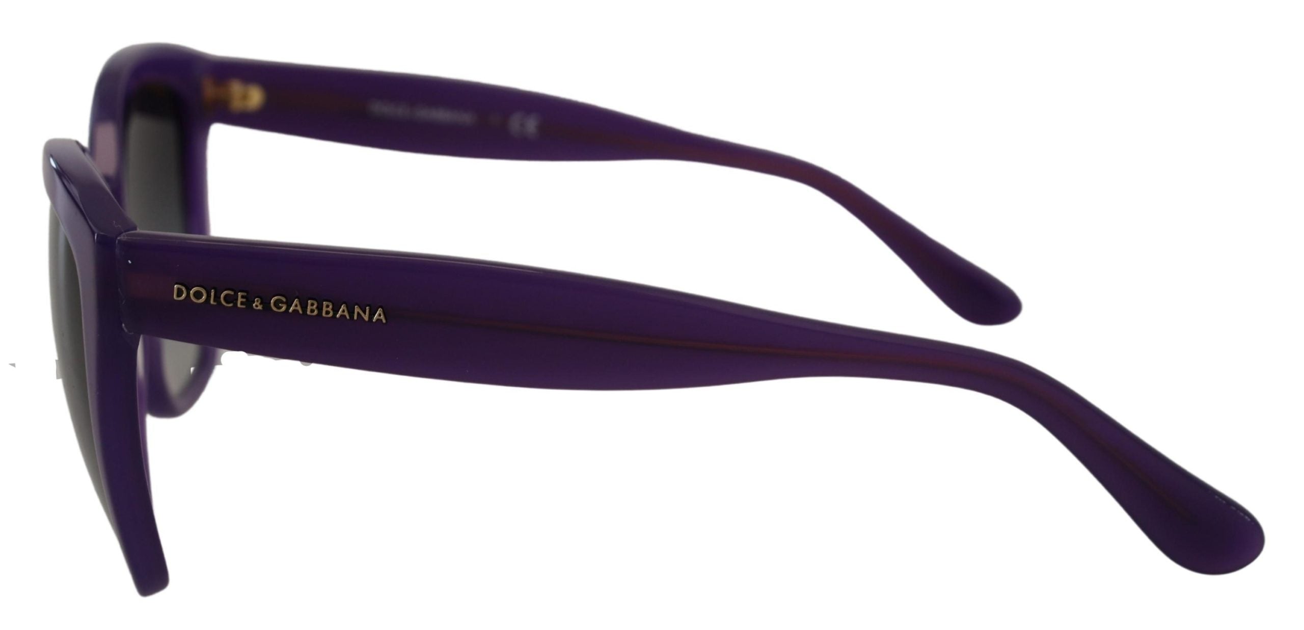 Dolce &amp;amp; Gabbana Lila Acetat Fyrkantiga Helbågade DG4240 Solglasögon