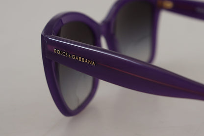 Dolce &amp;amp; Gabbana Lila Acetat Fyrkantiga Helbågade DG4240 Solglasögon
