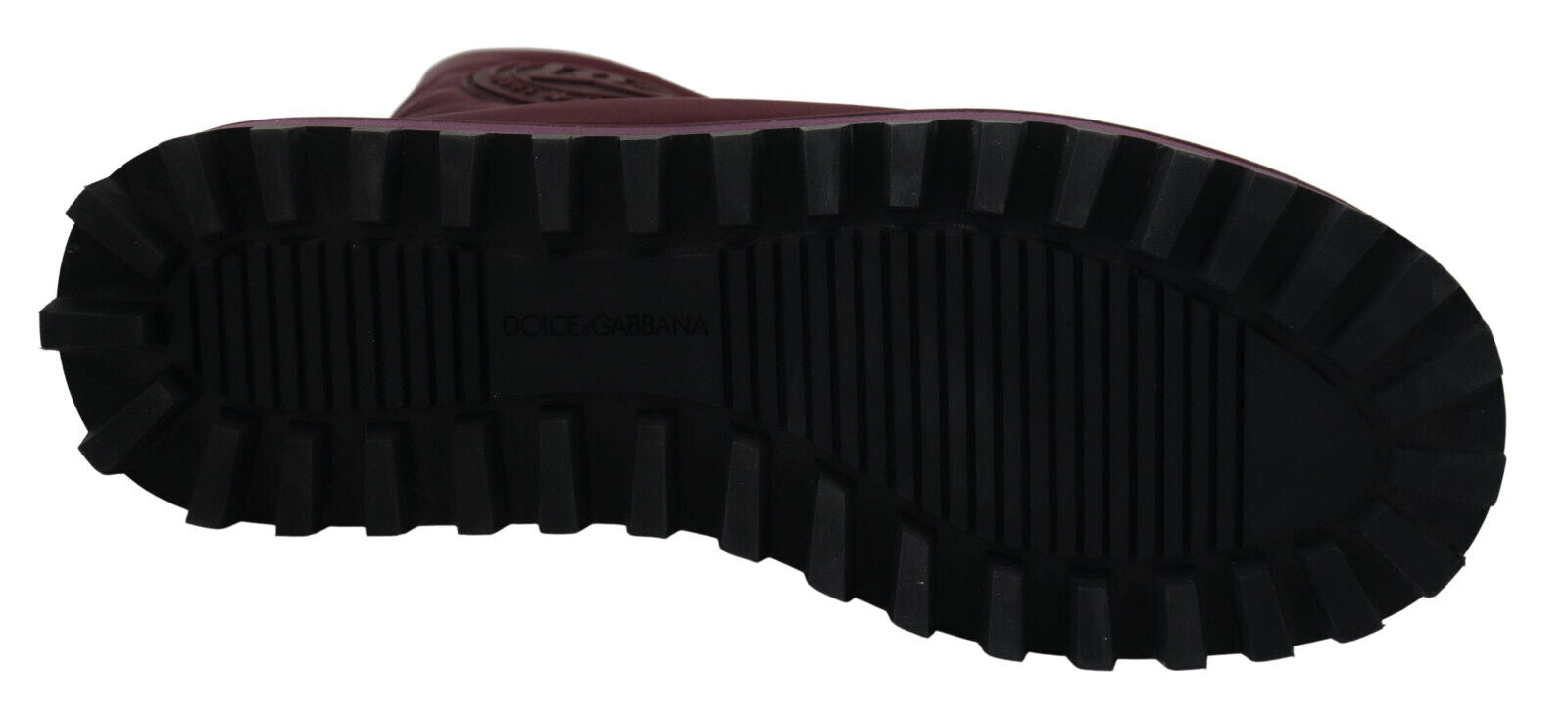 Dolce &amp; Gabbana Bordeaux Nylon Boots Padded Mid Shoes