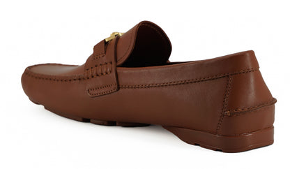 Versace Eleganta Medusa-präglade läderloafers