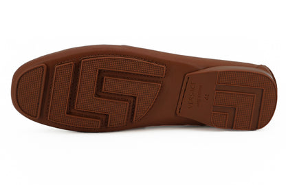 Versace Eleganta Medusa-präglade läderloafers