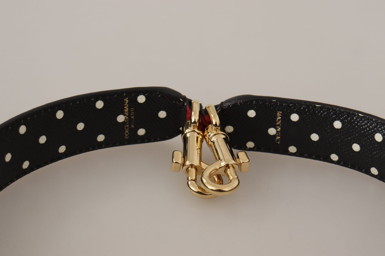 Dolce &amp; Gabbana Red Exotic Leather Crystals Bag Shoulder Strap