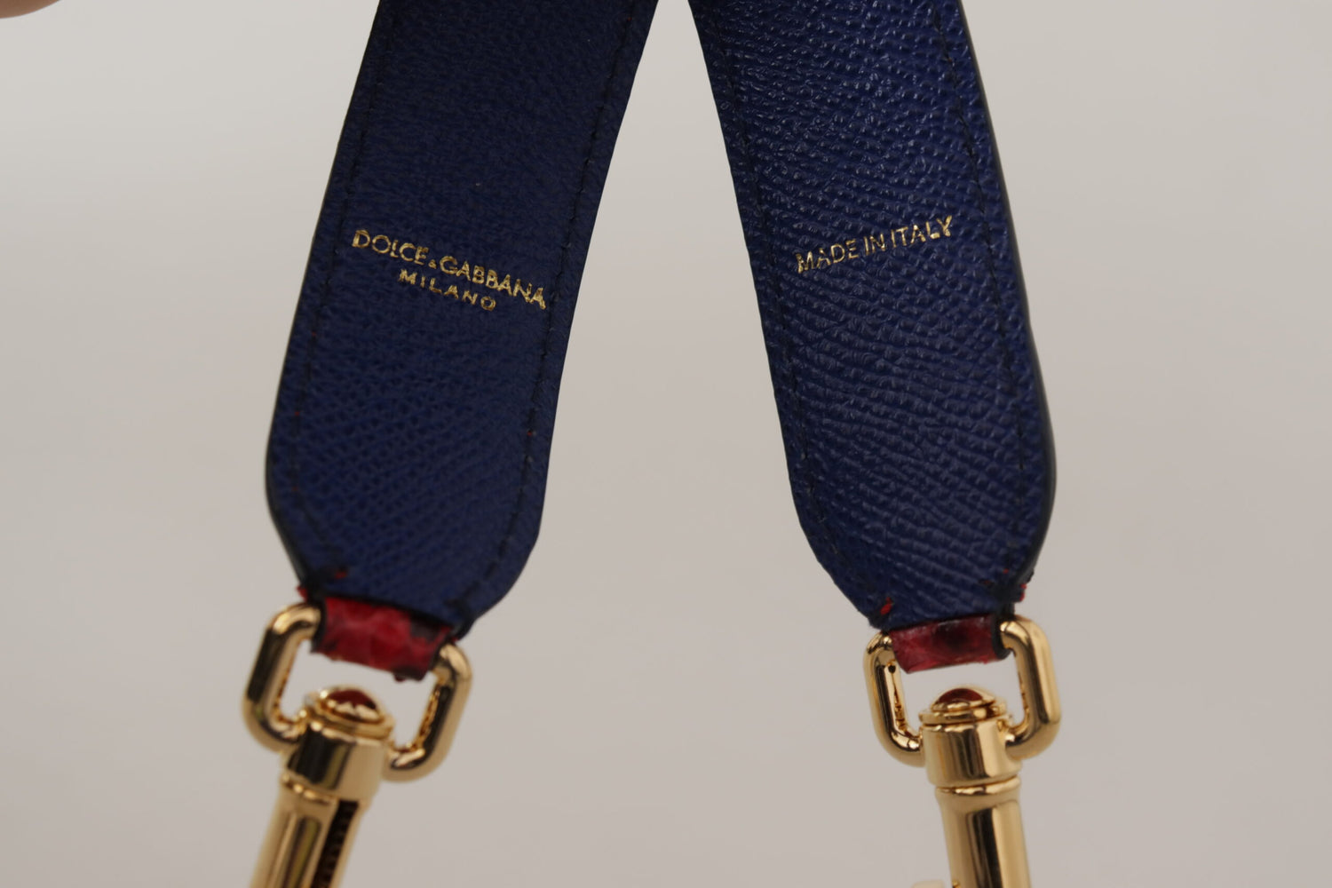Dolce &amp;amp; Gabbana Röd Exotisk Läderkristall Axelrem