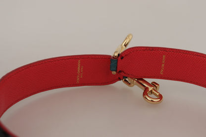 Dolce &amp; Gabbana Green Crystals Leather Bag Shoulder Strap