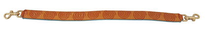 Dolce &amp; Gabbana Orange Leather Swirl Print Bag Shoulder Strap