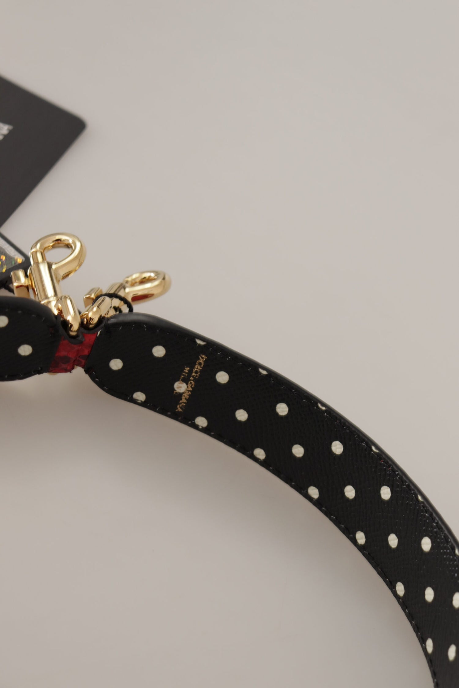 Dolce &amp;amp; Gabbana Röd Pyton Läderkristall Vändbar Axelrem