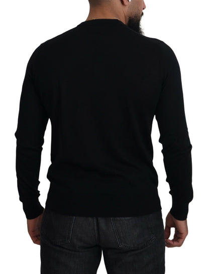 Dolce &amp; Gabbana Black Cashmere Button Down Cardigan Sweater