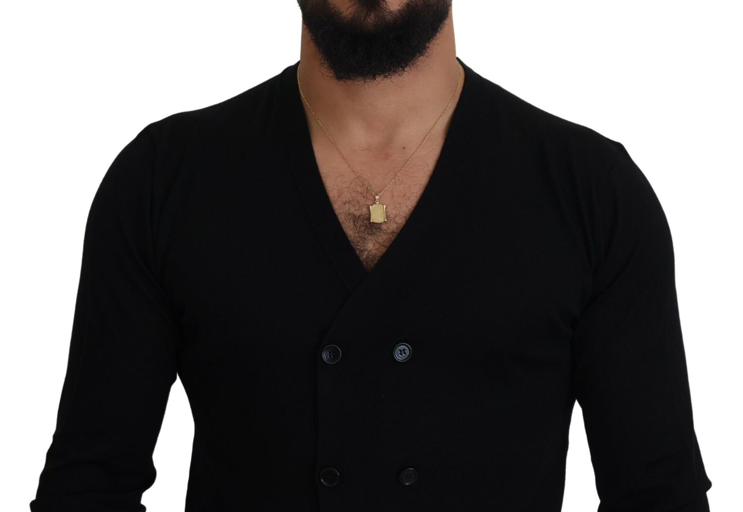 Dolce &amp; Gabbana Black Cashmere Button Down Cardigan Sweater