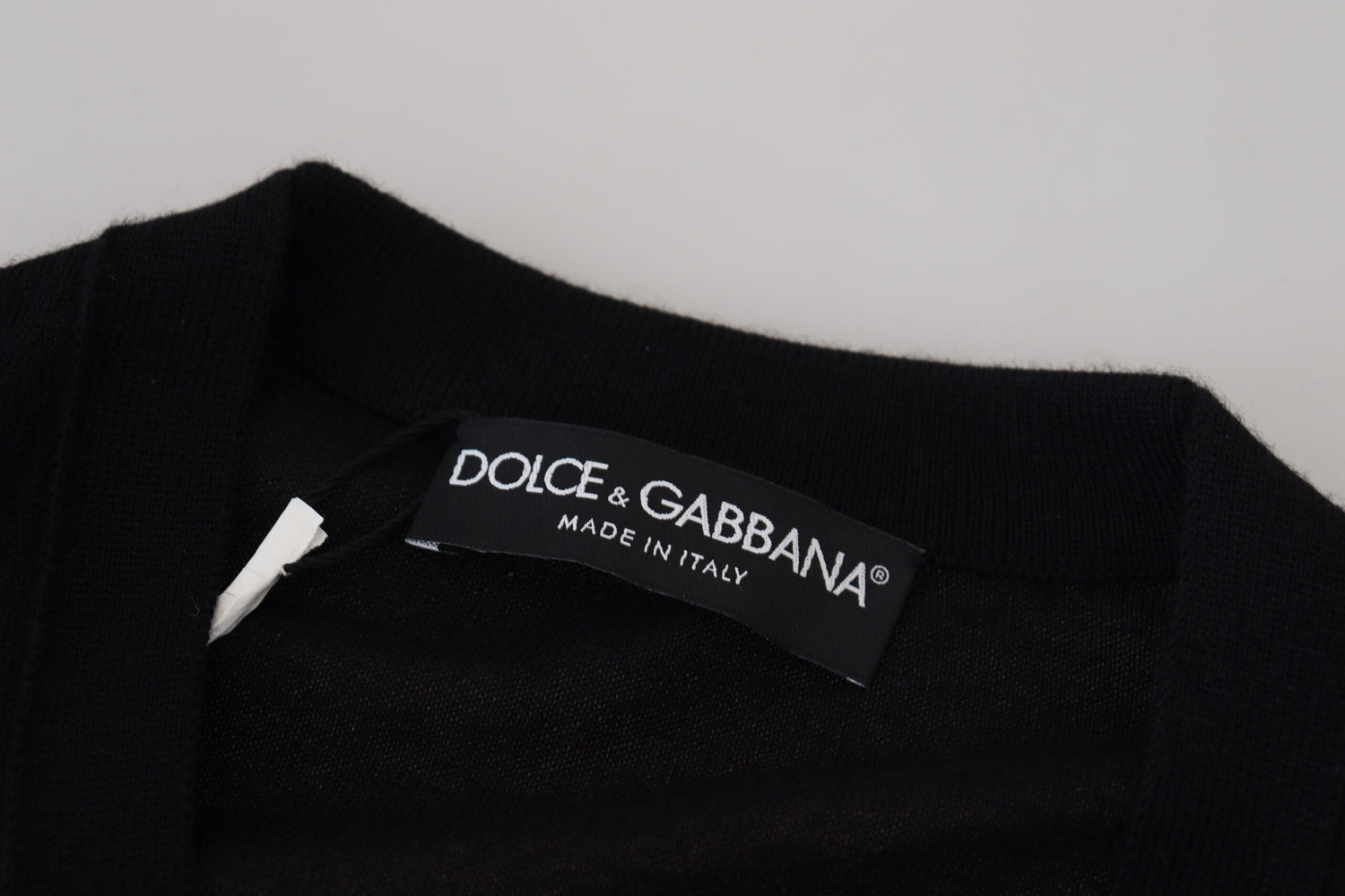 Dolce &amp; Gabbana Black Cashmere Button Down Cardigan Sweater