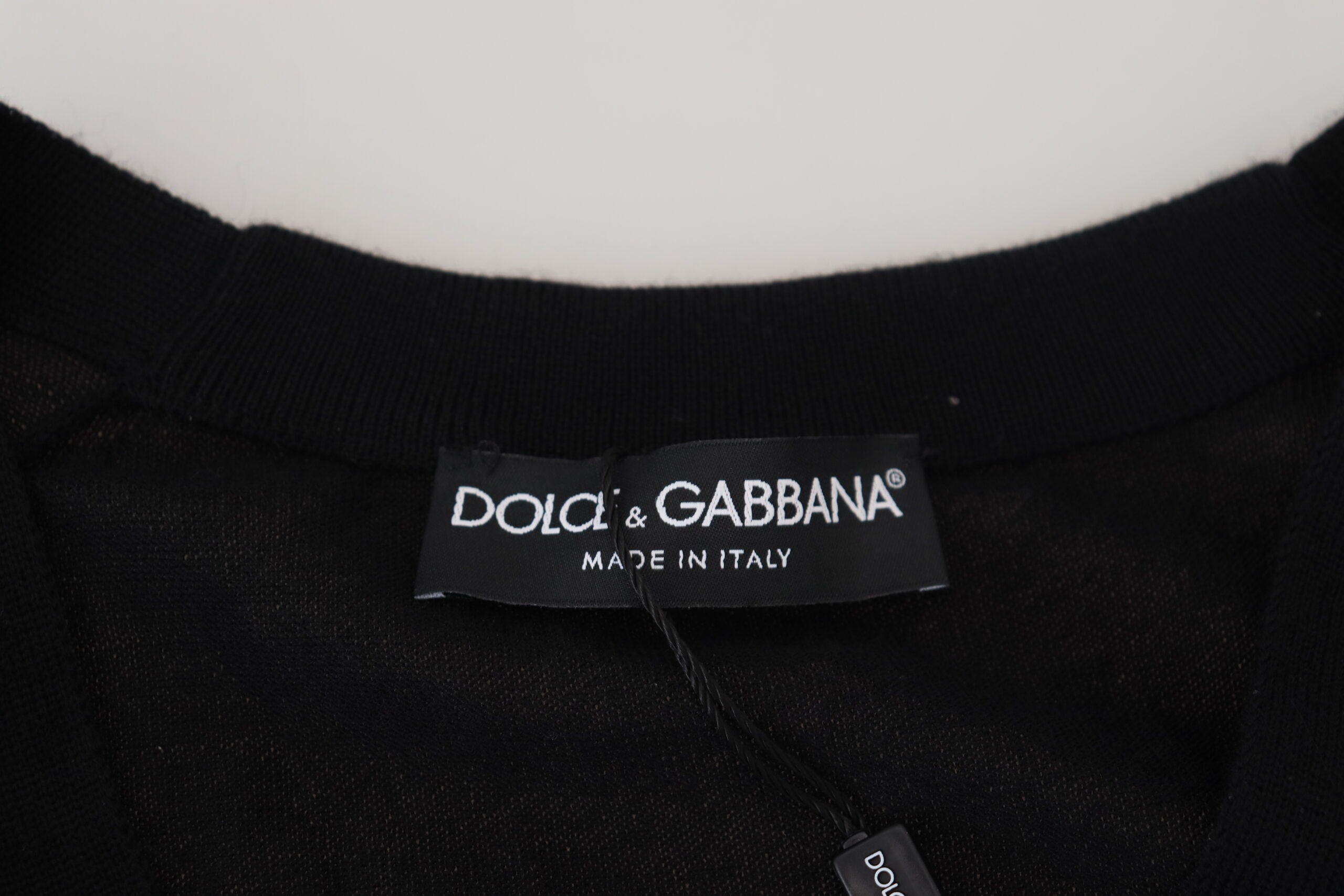 Dolce &amp; Gabbana Black Cashmere Button Down Cardigan Sweater