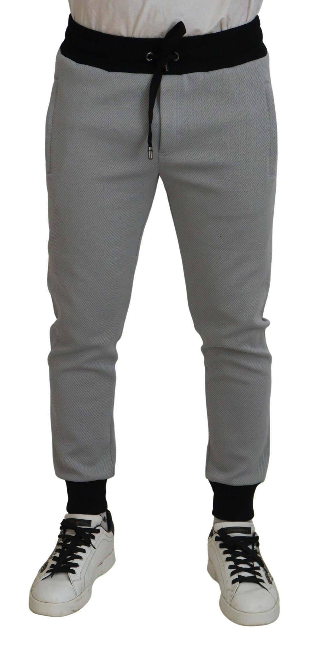 Dolce &amp; Gabbana Gray Polyester Sweatpants Jogger Pants