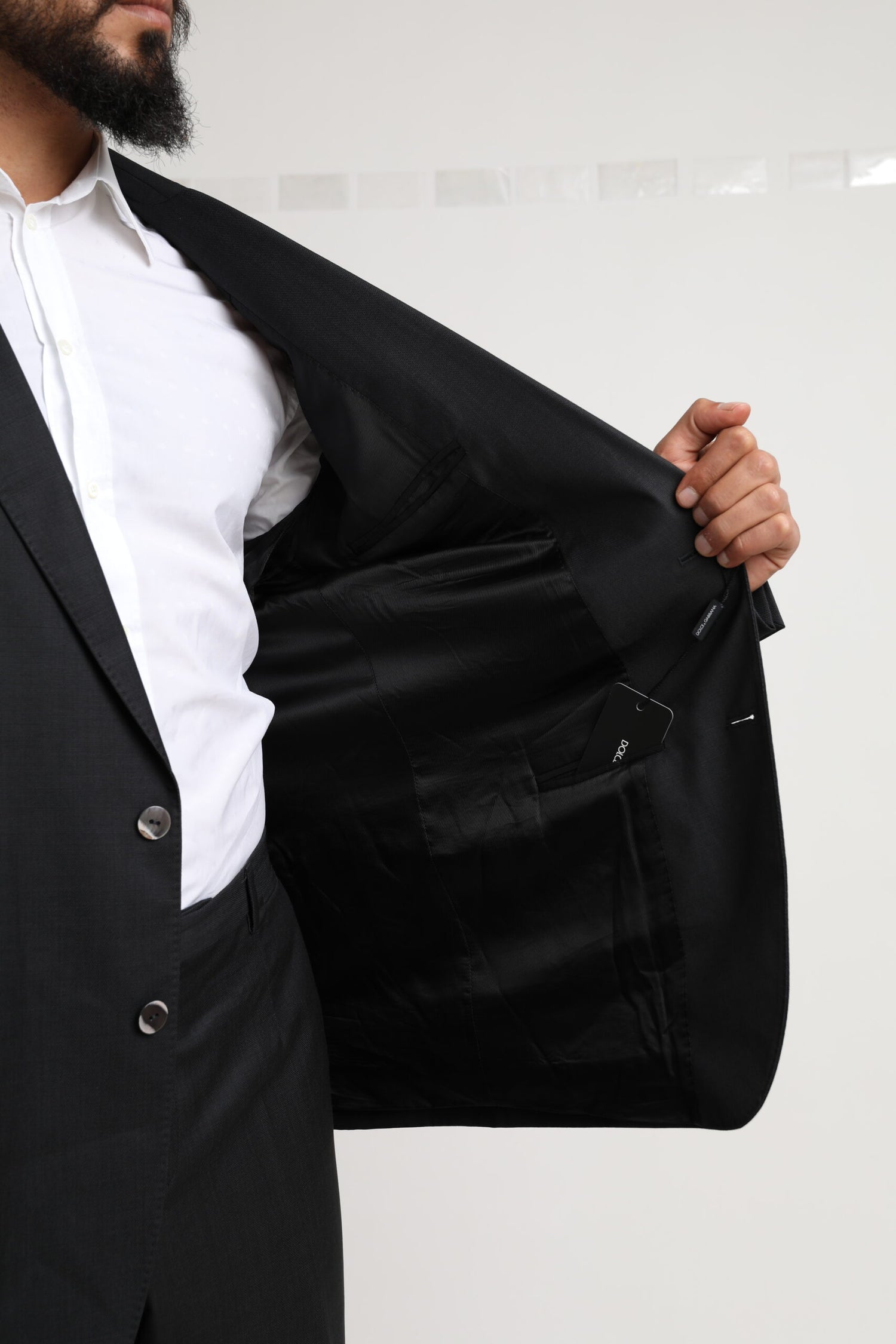 Dolce &amp; Gabbana Black MARTINI Single Breasted 2 Piece Suit