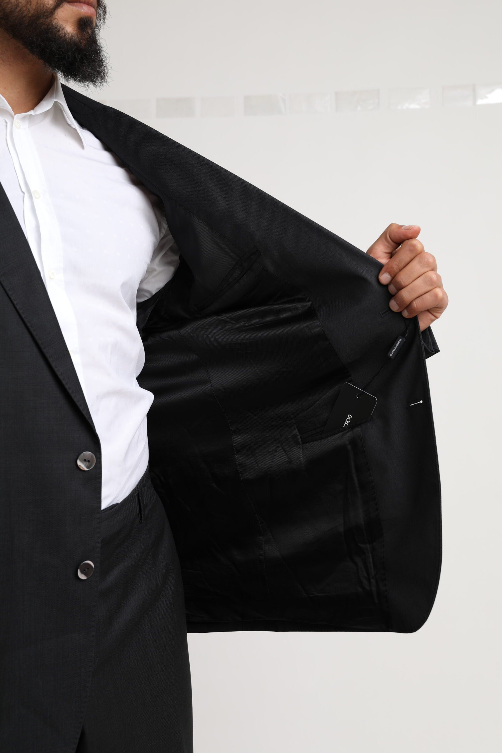 Dolce &amp; Gabbana Black MARTINI Single Breasted 2 Piece Suit