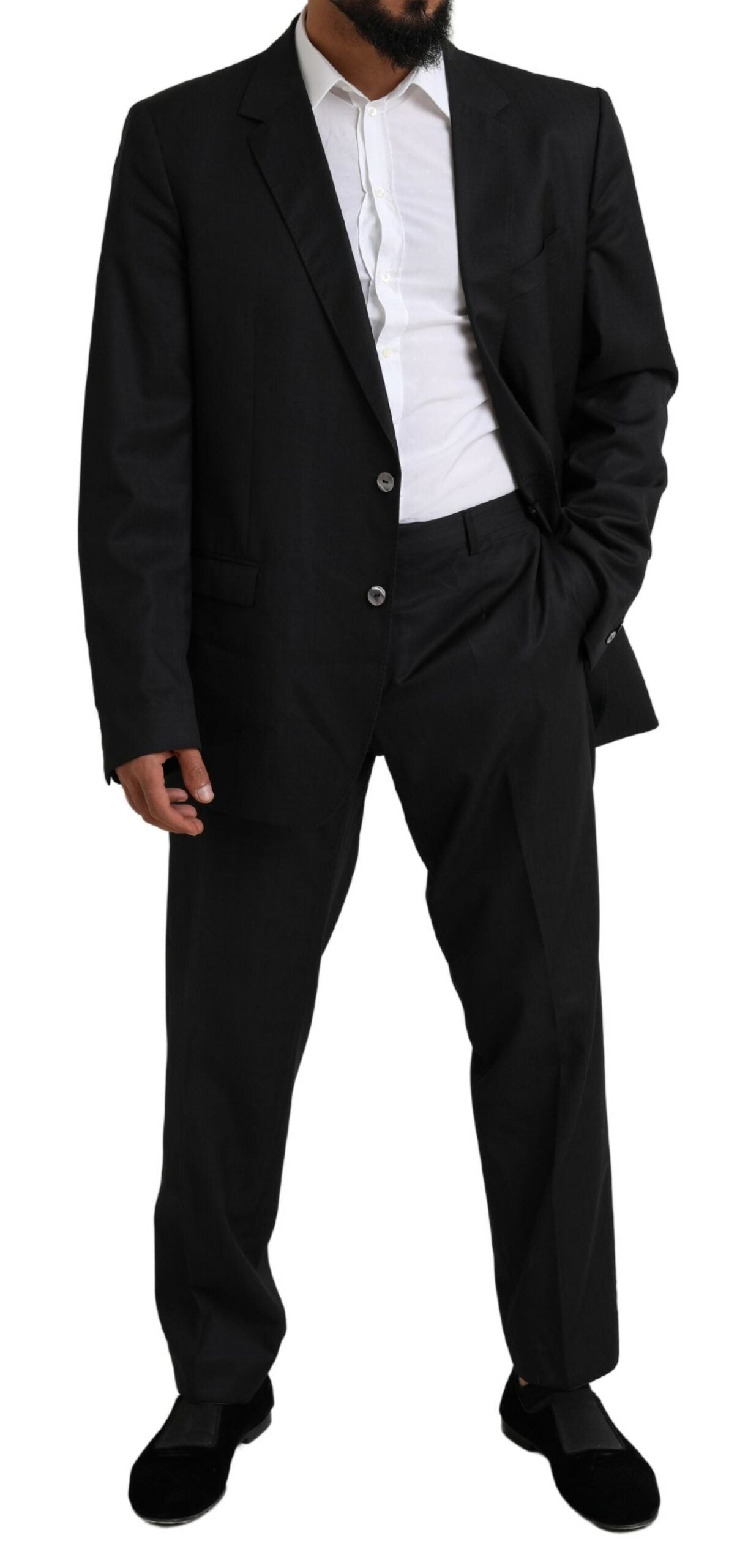 Dolce &amp; Gabbana Black MARTINI Single Breasted 2 Piece Suit