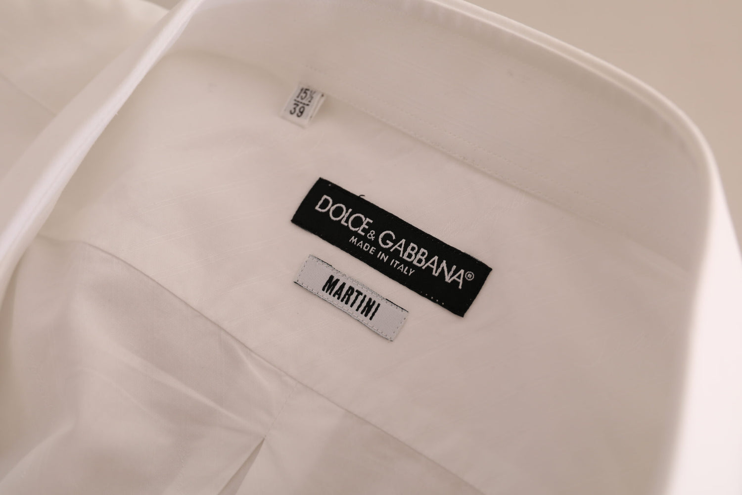 Dolce &amp;amp; Gabbana Vit MARTINI Bomullsskjorta med formell klänning