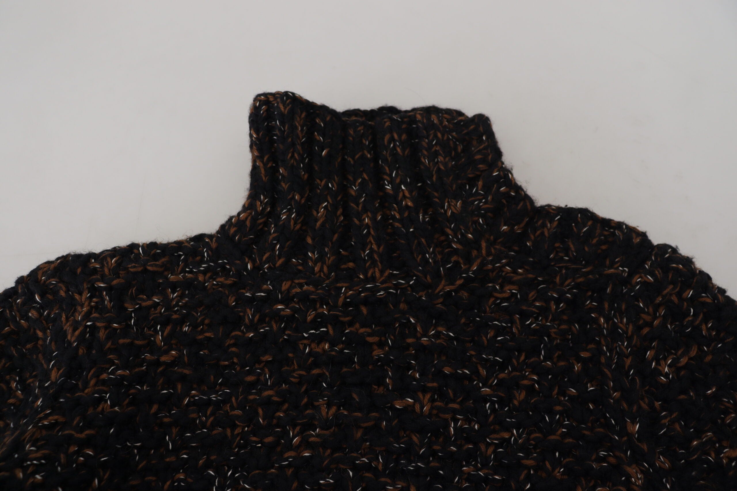 Dolce &amp; Gabbana Brown Fatto A Mano Turtleneck Pullover Sweater