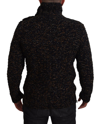 Dolce &amp; Gabbana Brown Fatto A Mano Turtleneck Pullover Sweater
