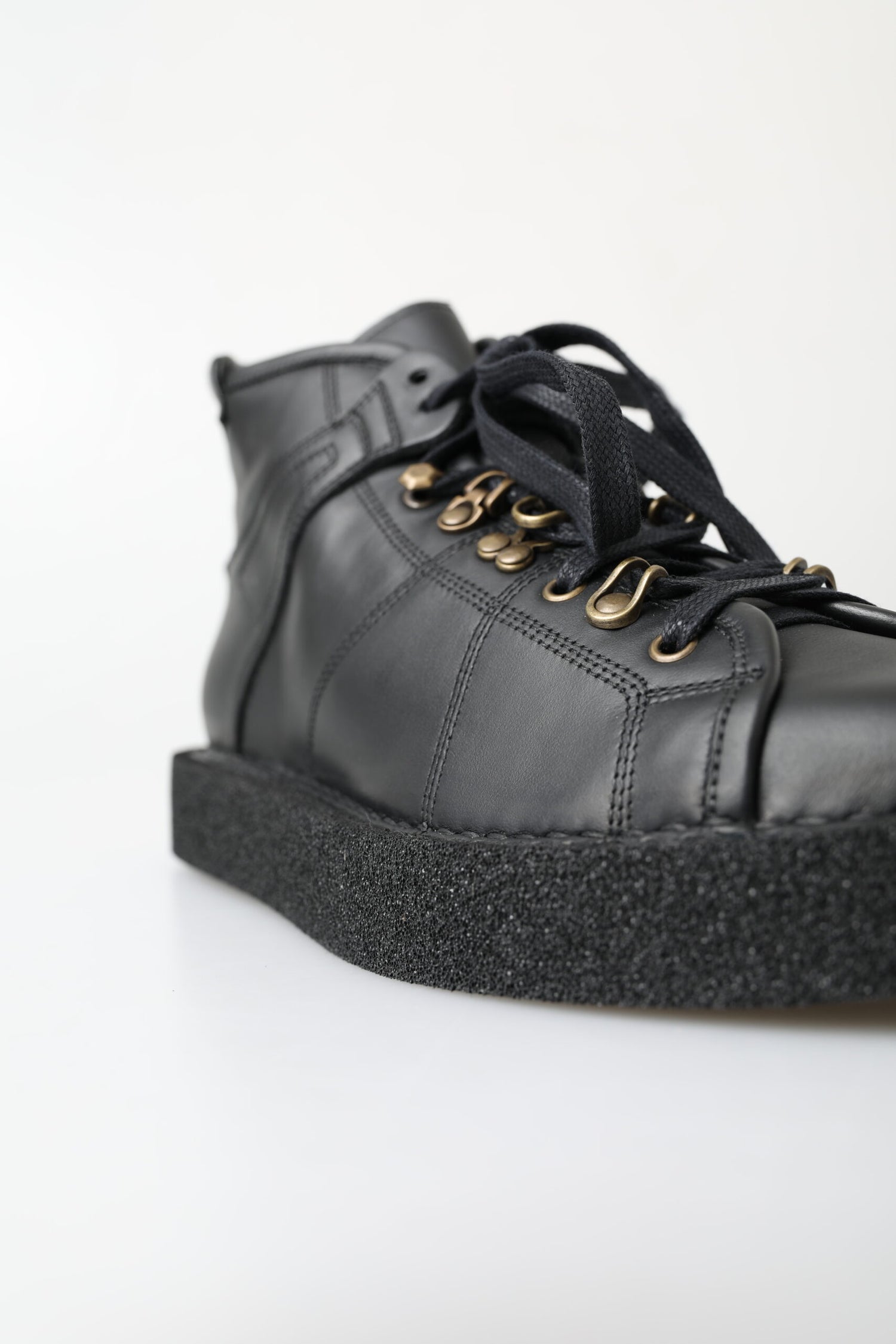Dolce &amp; Gabbana Black Leather Slip on Stretch Boots