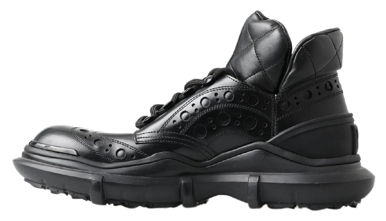 Dolce &amp; Gabbana Black Leather Ankle Casual Boots