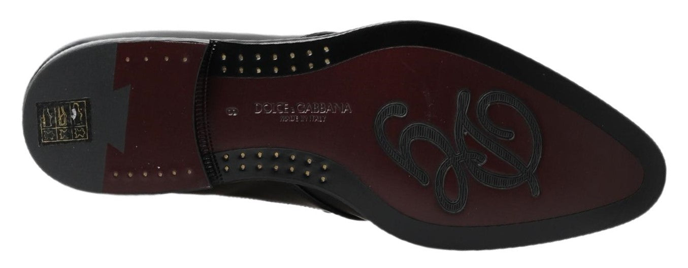 Dolce &amp;amp; Gabbana Svarta Derby Formella Skor