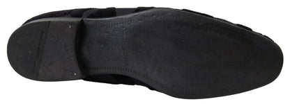 Dolce &amp;amp; Gabbana svarta brokadloafers formella skor