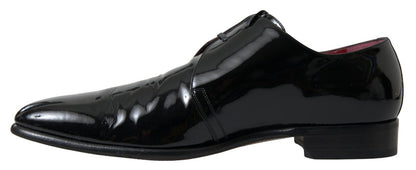 Dolce &amp; Gabbana Black Patent Leather Formal Shoes