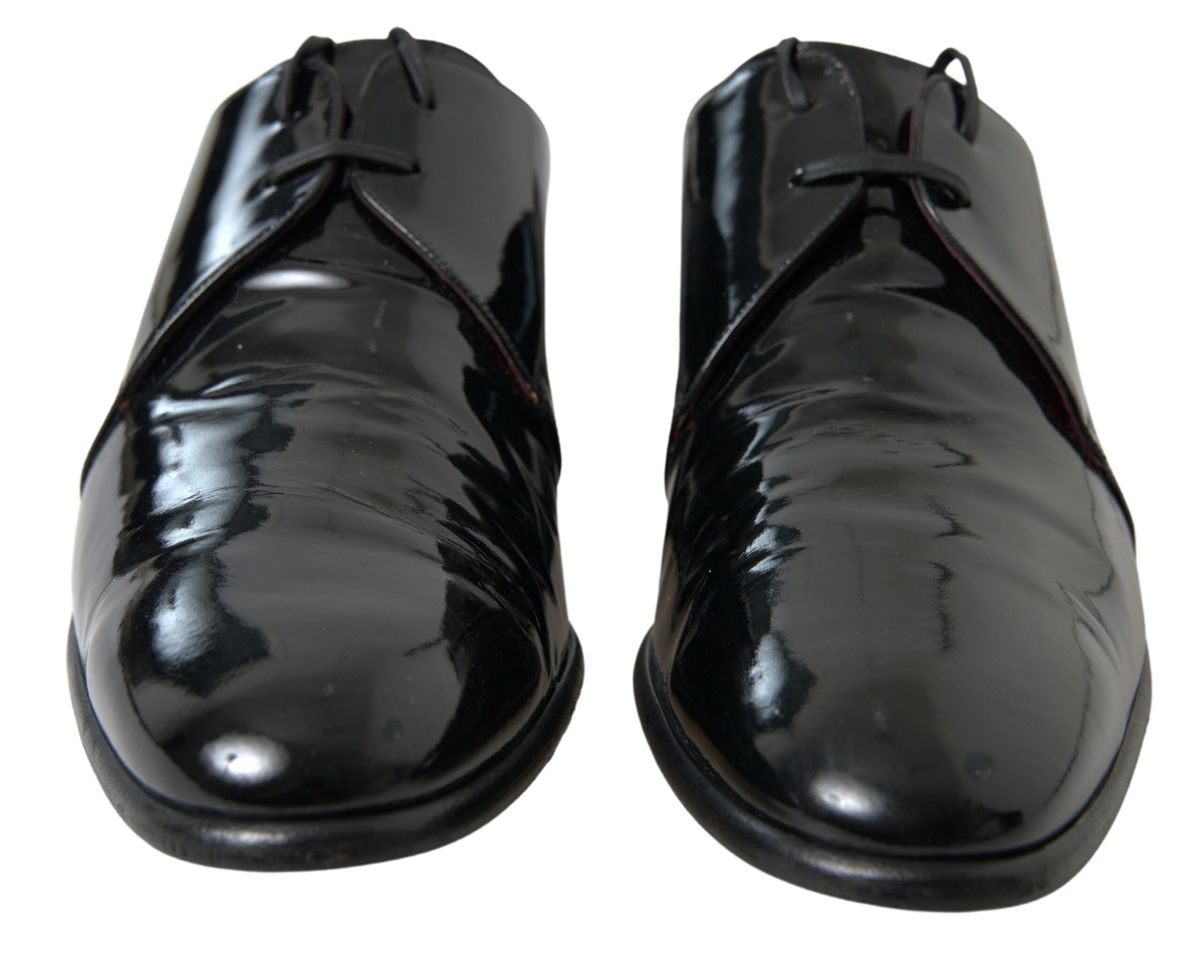 Dolce &amp; Gabbana Black Patent Leather Formal Shoes