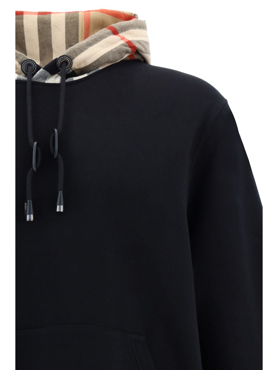 Burberry Elegant Oversized Svart Samuel Hoodie