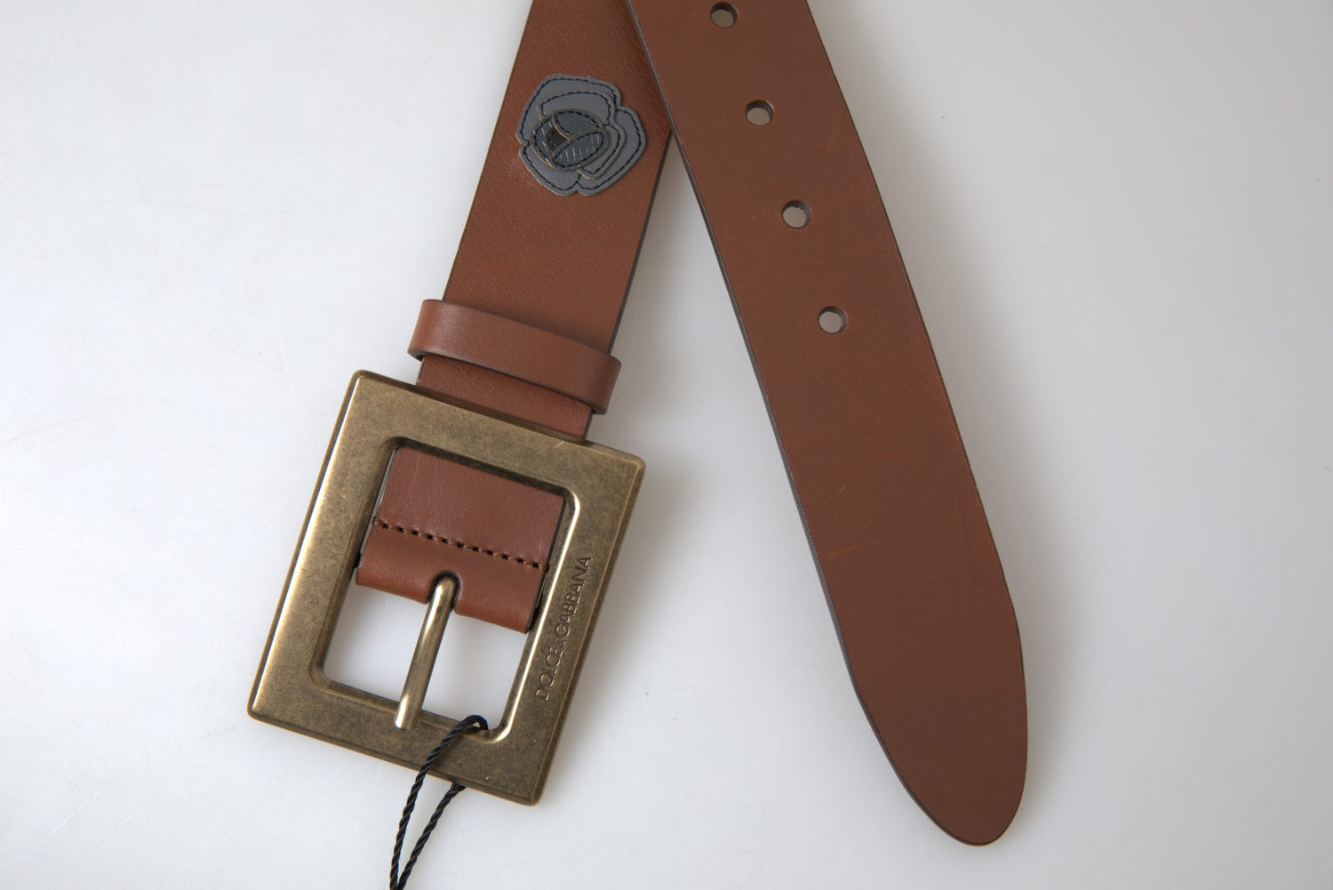 Dolce &amp;amp; Gabbana Brunt Läder 