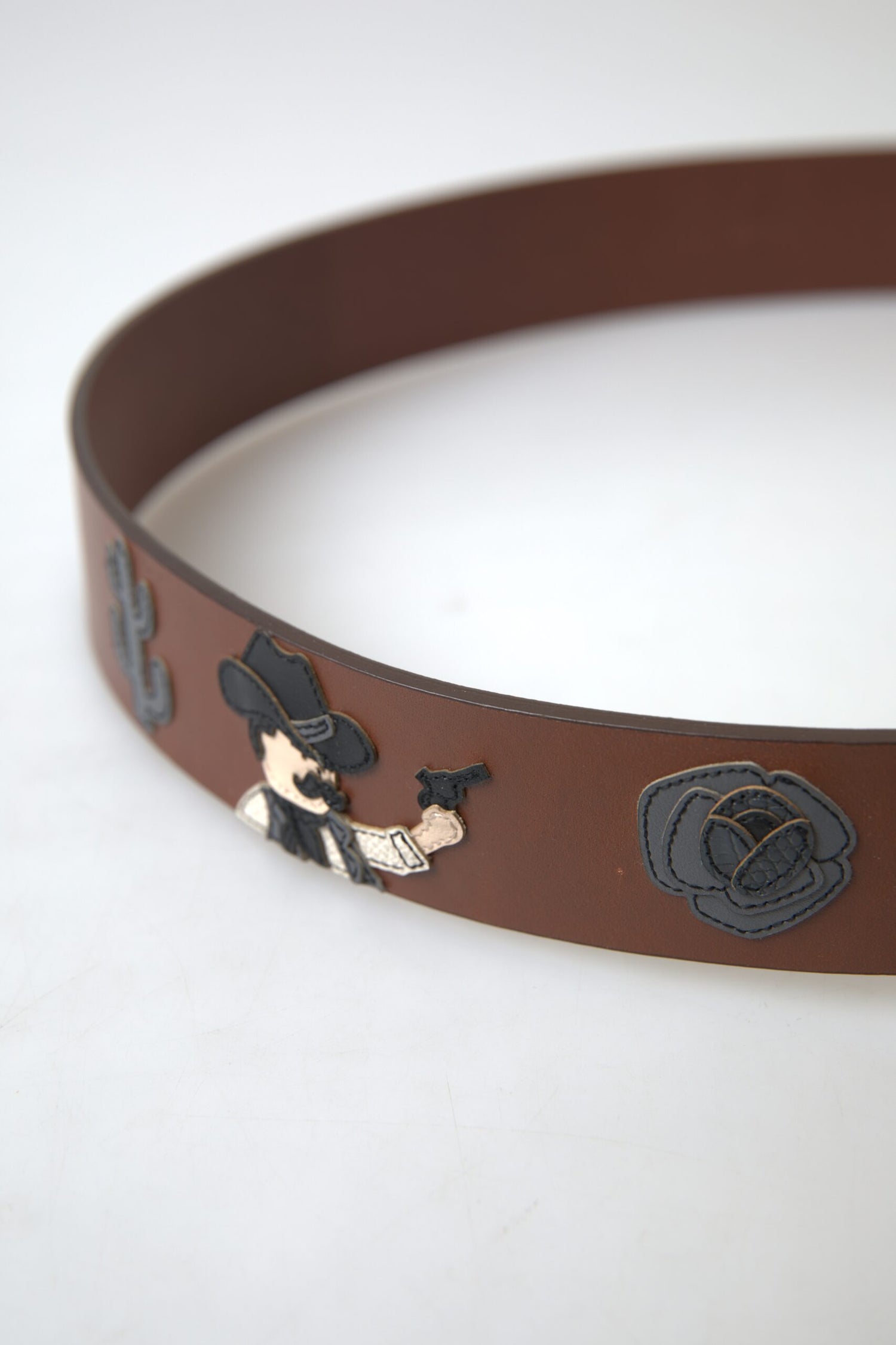 Dolce &amp;amp; Gabbana Brunt Läder 