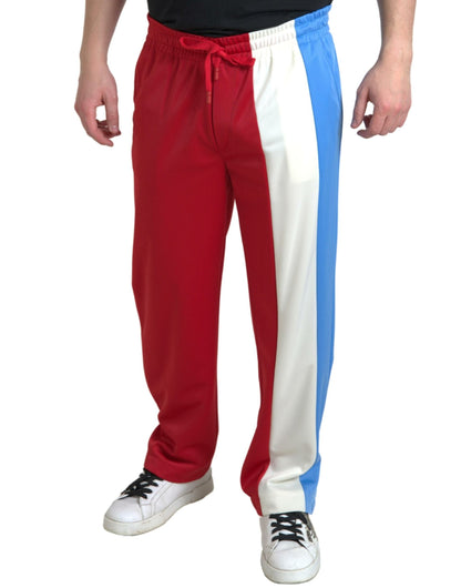 Dolce &amp;amp; Gabbana Flerfärgade Polyester Herr Träningsbyxor Byxor