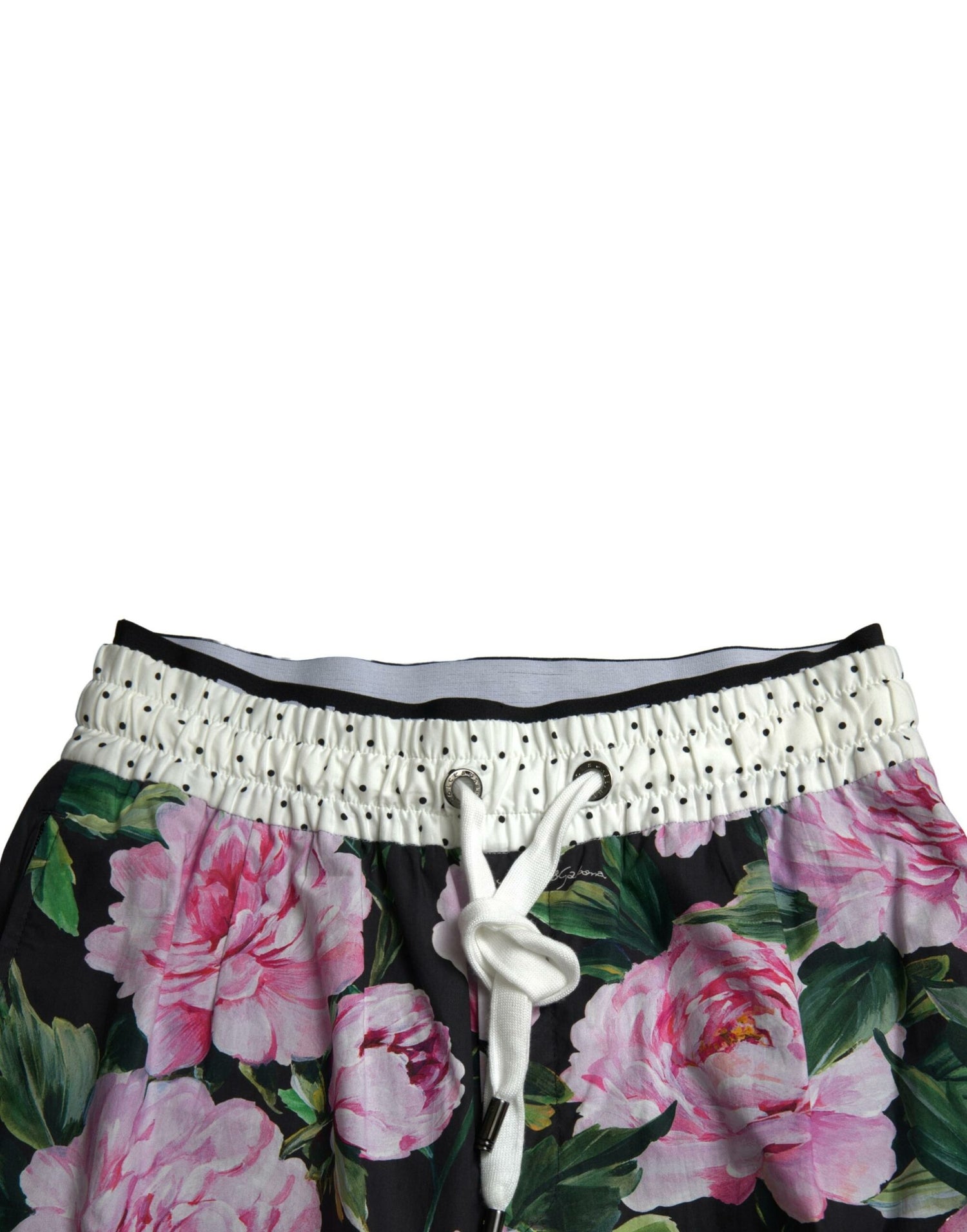 Dolce &amp; Gabbana Multicolor Peony Joggers Cotton Men Pants
