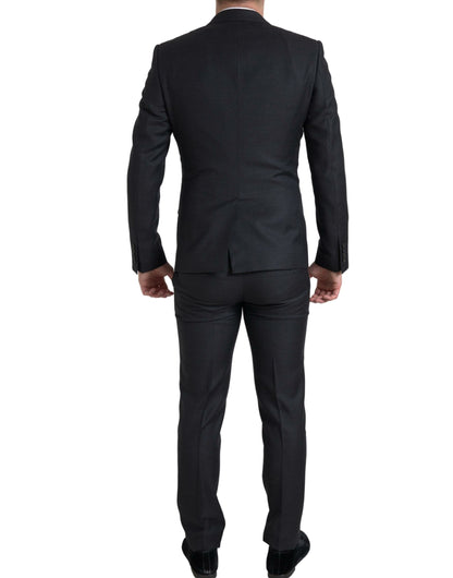 Dolce &amp; Gabbana Black 3 Piece Single Breasted MARTINI Suit