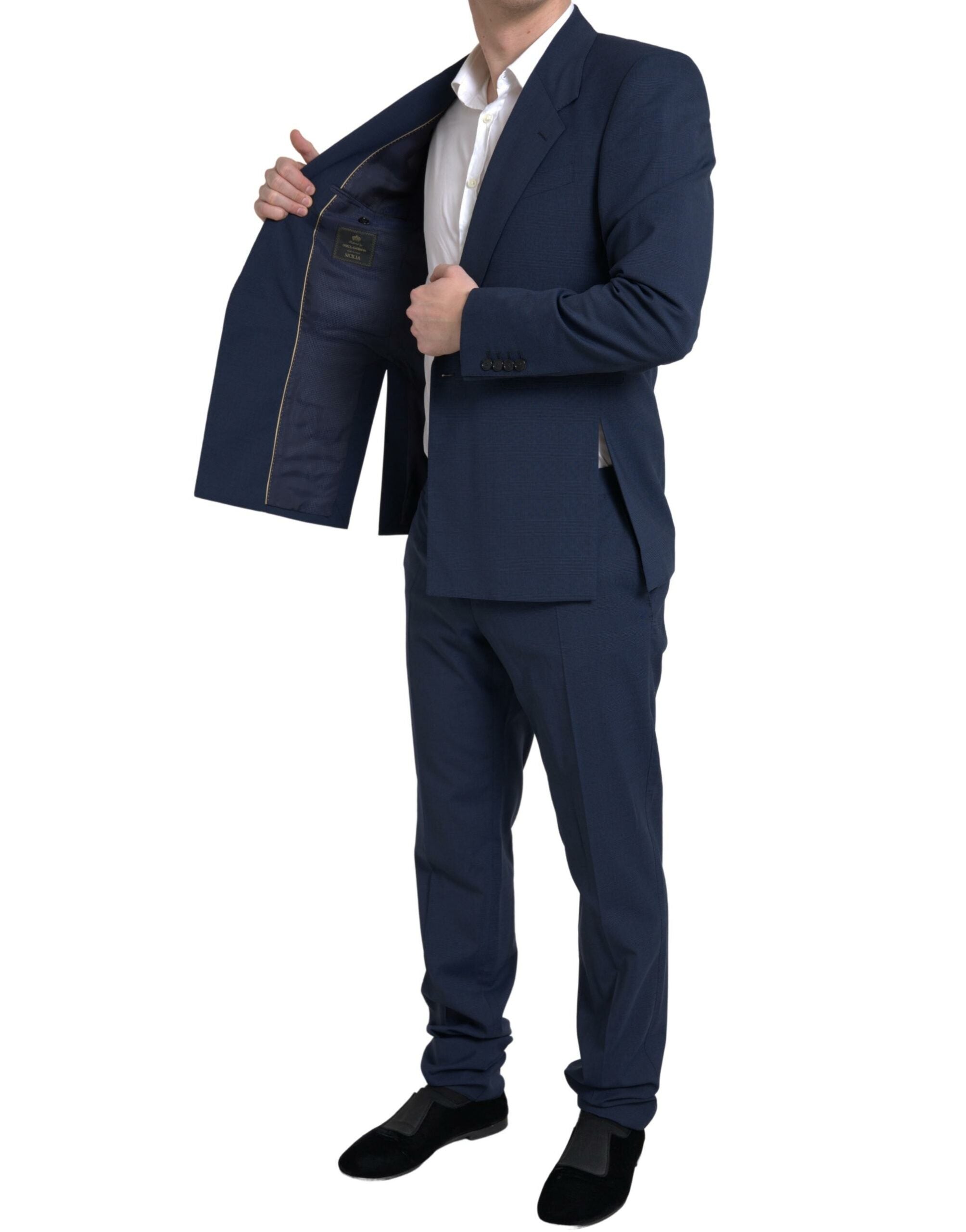 Dolce &amp; Gabbana Blue 2 Piece Single Breasted SICILIA Suit