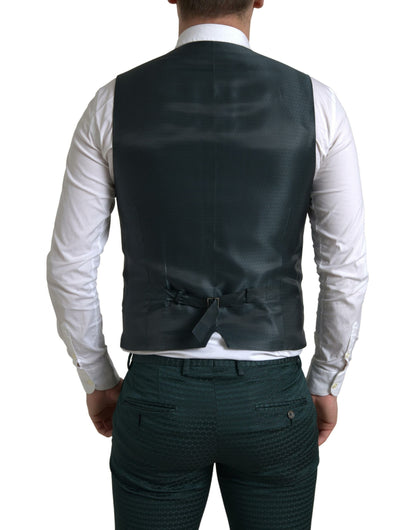 Dolce &amp; Gabbana Green 3 Piece Single Breasted MARTINI Suit