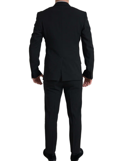 Dolce &amp; Gabbana Black 2 Piece Double Breasted SICILIA Suit