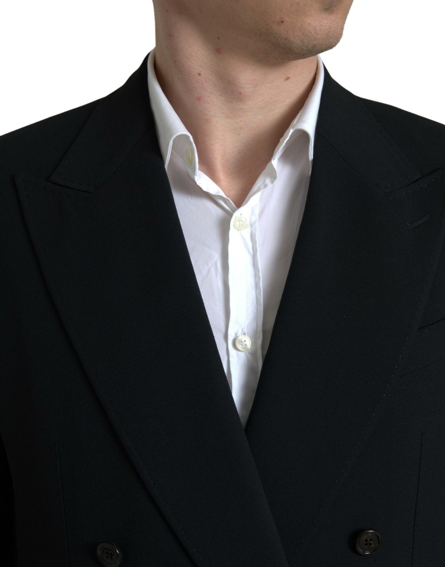 Dolce &amp; Gabbana Black 2 Piece Double Breasted SICILIA Suit