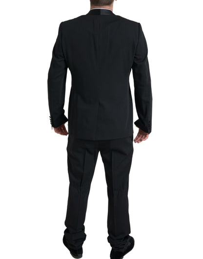 Dolce &amp; Gabbana Black 2 Piece Single Breasted MARTINI Suit